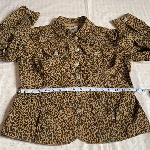 LAL Live a Little Animal Print Jacket Size S - Picture 13 of 16